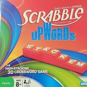 Scrabble Upwords 3D High Stacking Crossword Game – Hasbro 2008